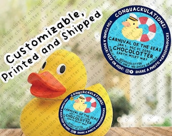 Cruising Ducks Physical Tags, Gift for Cruiser, Carnival Duck Tags, Unique Tags, Rubber Duck Jeep, Cruise Duck Tags,  *SHIPPED TO YOU*