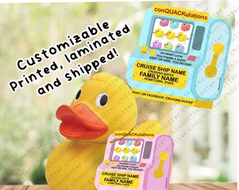Cruising Ducks Tags, Cruising Ducks Design, Casino Theme, Slot Machine, Casino Decor, Rubber Ducks, Gift for Cruise, *SHIPPED TO YOU*