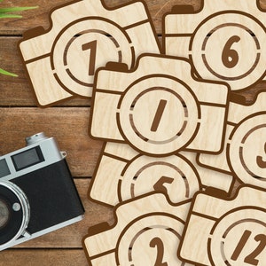 Marcadores y discos de madera para hitos mensuales de bebés recién nacidos: momentos importantes del bebé / regalo para baby shower