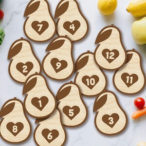 Marcadores y discos de madera con forma de aguacate para hitos mensuales de bebés recién nacidos: momentos importantes del bebé / regalo para baby shower