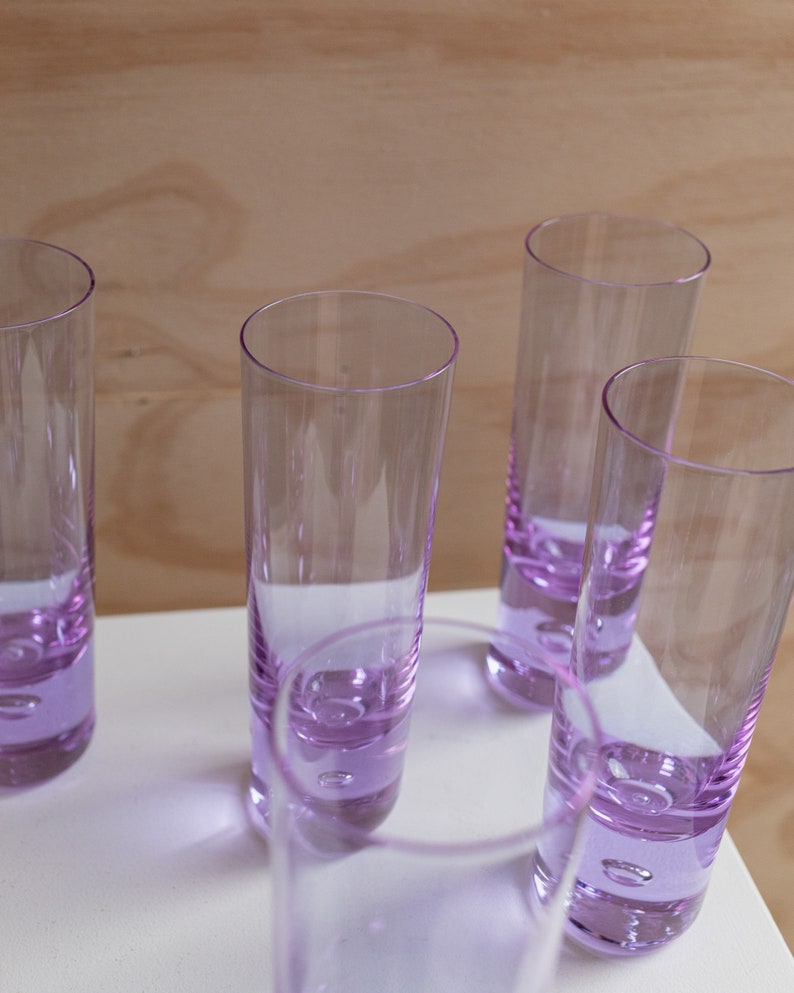 Hacaroa Vintage Trinkgläser Set – 6 Stück, 340 Ml, Grün Mit Blumenmuster