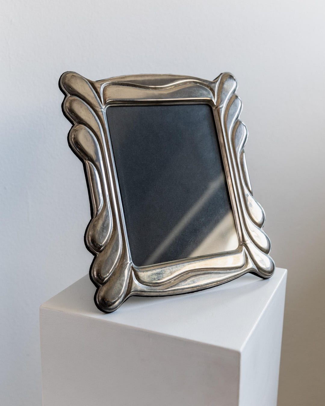Vintage 1970s Silver Plated Picture Frame, Art Deco Design, Decorative ...