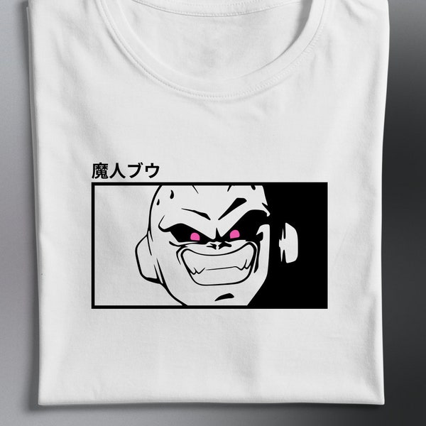 Camiseta Majin Buu, camiseta Dragon ball Z, DBZ, Majin Boo, fan art dragon ball