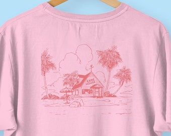 Kame House T Shirt, Summer T Shirt, Beach T shirt, Dragon ball T Shirt, Muten roshi Kame House, DB T Shirt, Estampado en la parte posterior
