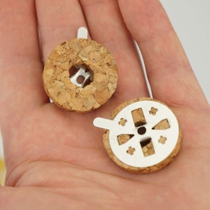 Cork floats for orthodox vigil oil lamp wicks - floating candles | home altar, prayer corner | bulk savings image 6