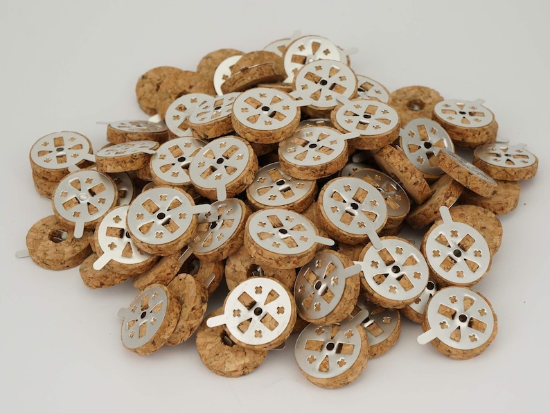 Cork floats for orthodox vigil oil lamp wicks - floating candles | home altar, prayer corner | bulk savings image 7