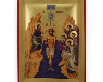 Revelation of God Icon - Premium Christian Orthodox Icon | Byzantine Art | Handmade Gold Leaf Icon on Solid Wood Board