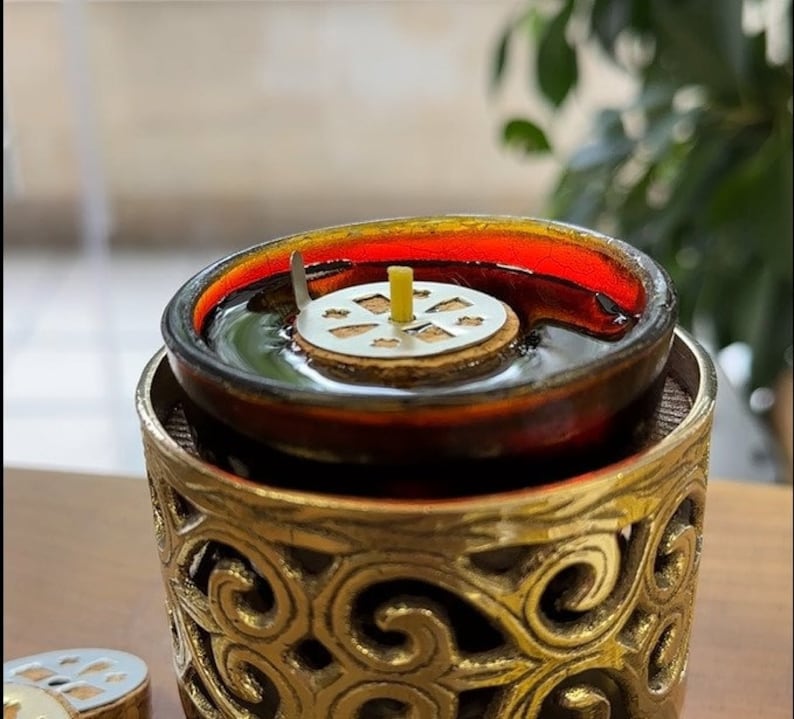 Cork floats for orthodox vigil oil lamp wicks - floating candles | home altar, prayer corner | bulk savings image 4