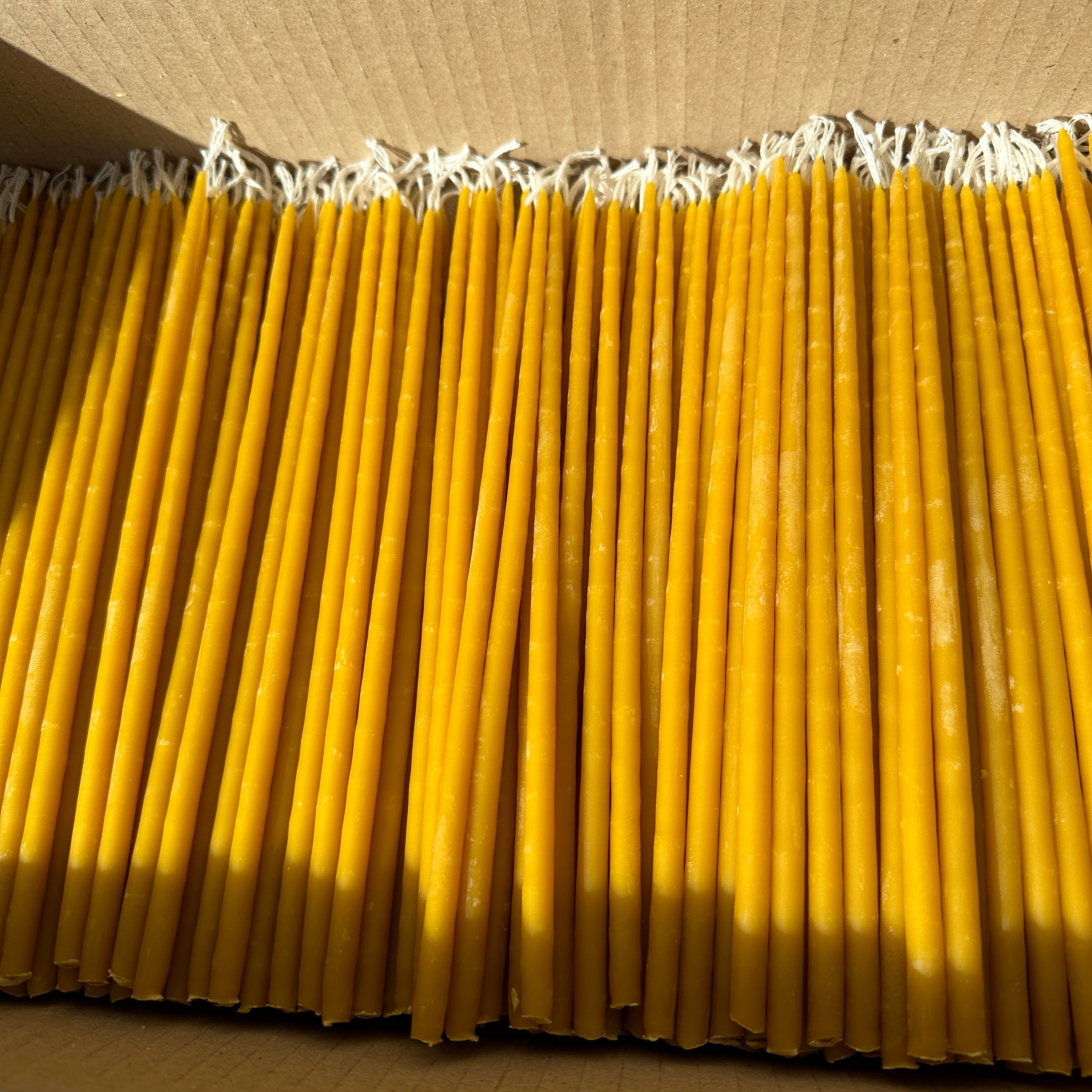 Orthodox Candles - 2.2 lbs (1kg) Pure Beeswax Thin Church Taper Candles - FREE EXPREES + FREE Gift