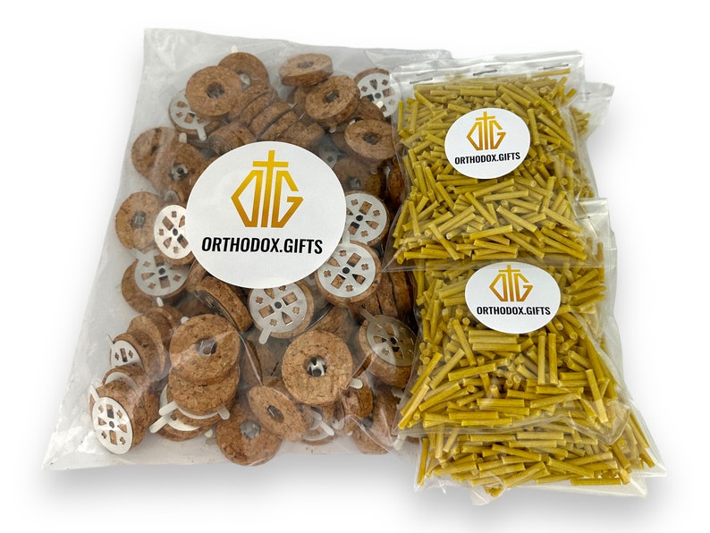 Beeswax Candle Wicks for Orthodox Vigil Oil Lamps Floating Candle Home