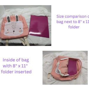 Personalized Giraffe Backpack: Toddler School Bag, Diaper Sack, Safari Theme image 6