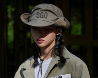 Custom Cotton Bucket Hat: Foldable Sun Cap, Unisex Safari Style