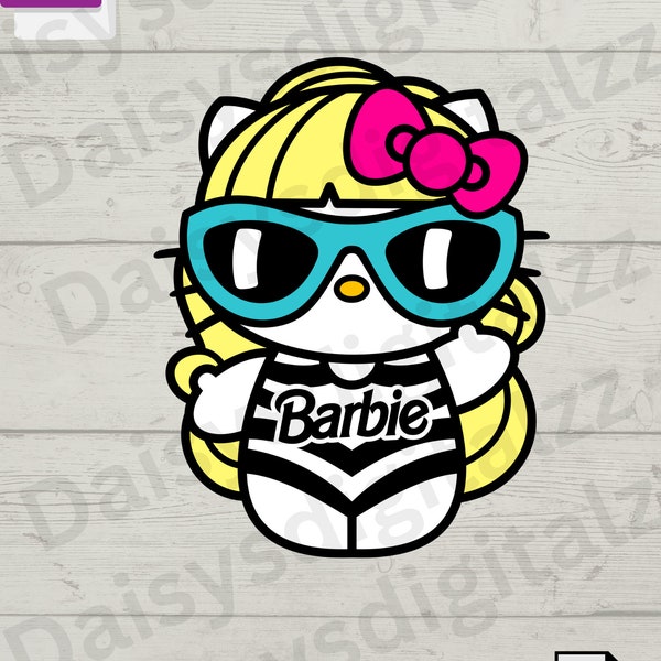 Barbie kitty svg png