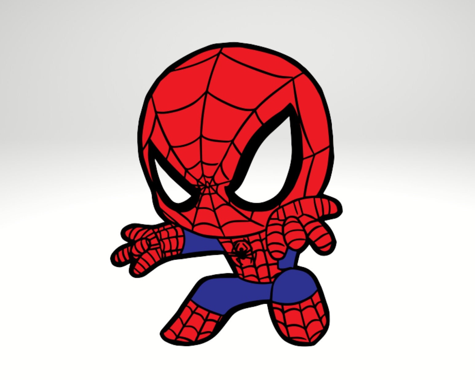 Chibi Spiderman Art - Etsy