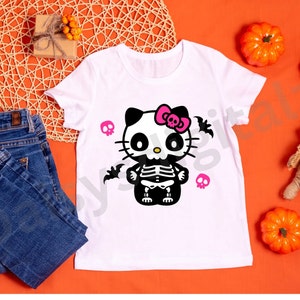 Halloween Hello Kitty Skeleton Pink Skulls image 2