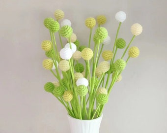 Crochet Berry Blossom Bouquet, Handmade Floral Ornament
