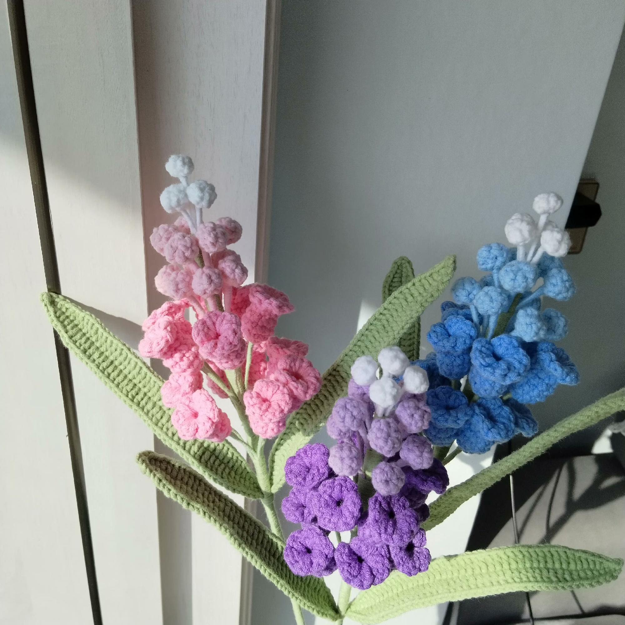 Motif de fleurs en jacinthe au crochet : décoration d'intérieur 3D (Modèle - France