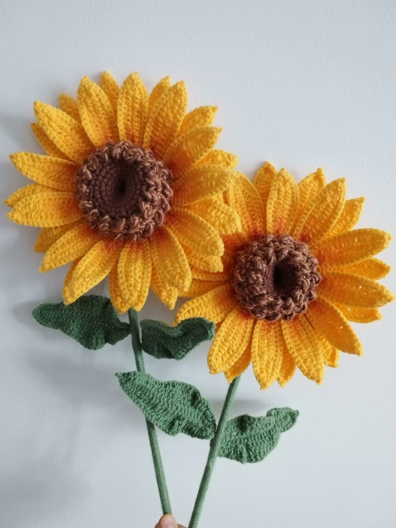 オ*ヤ様 激レア美品　CALORIFIXNo60 Sunflower 　ビンテー Sunflower Crochet Double Layer Sunflower Knitting Sunflowers With