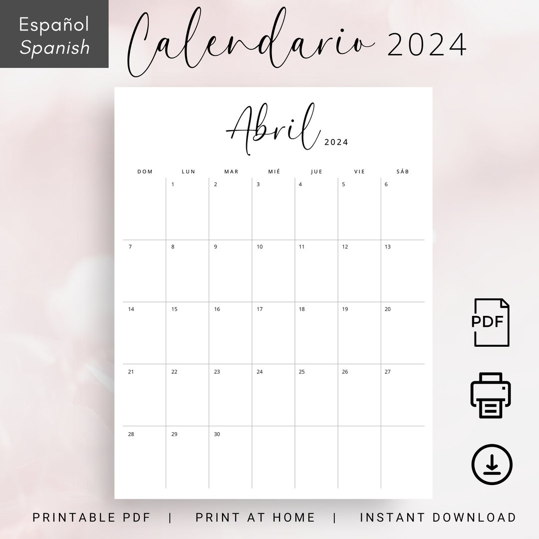 2024 Calendario En Español 2024 Calendario 2024