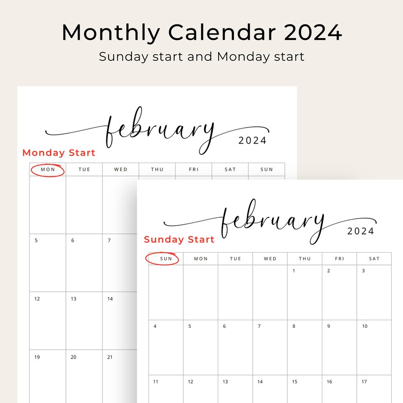 2024 Calendar 2024 Planner A3 Monthly Calendar 2024 Vertical Calendar