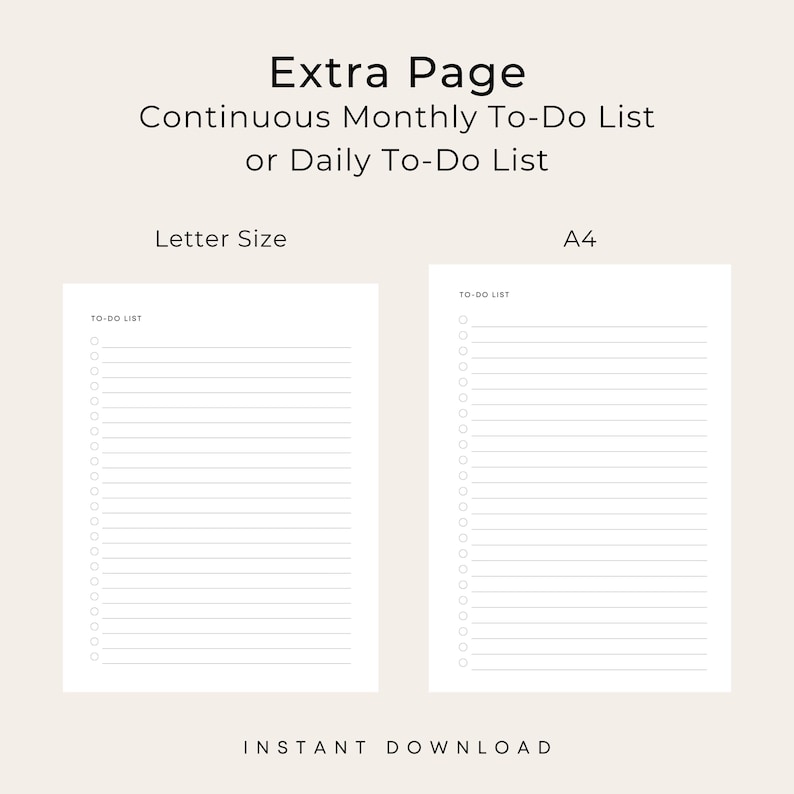 2026 Monthly to Do List 2026 to Do List Checklist 2026 Printable Todo ...