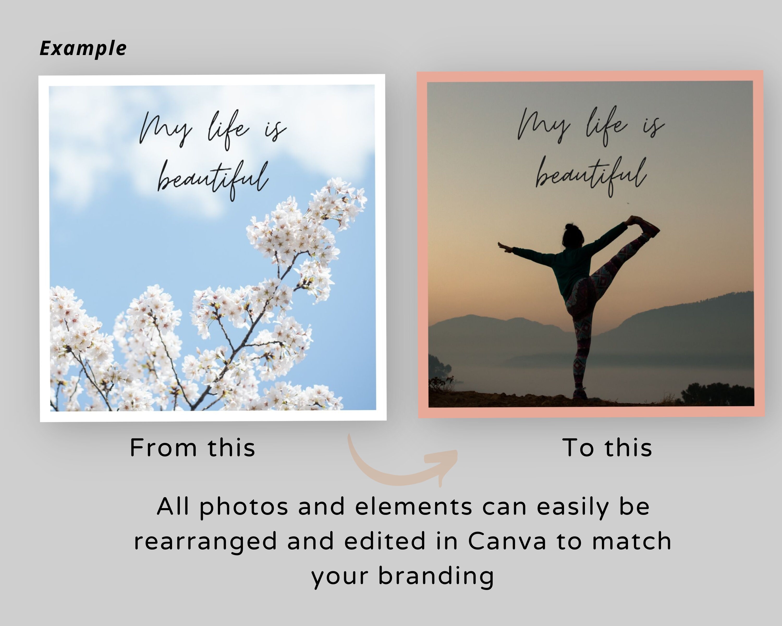 30 Mindset Coach Instagram Post Canva Templates Life Coach Social Media ...