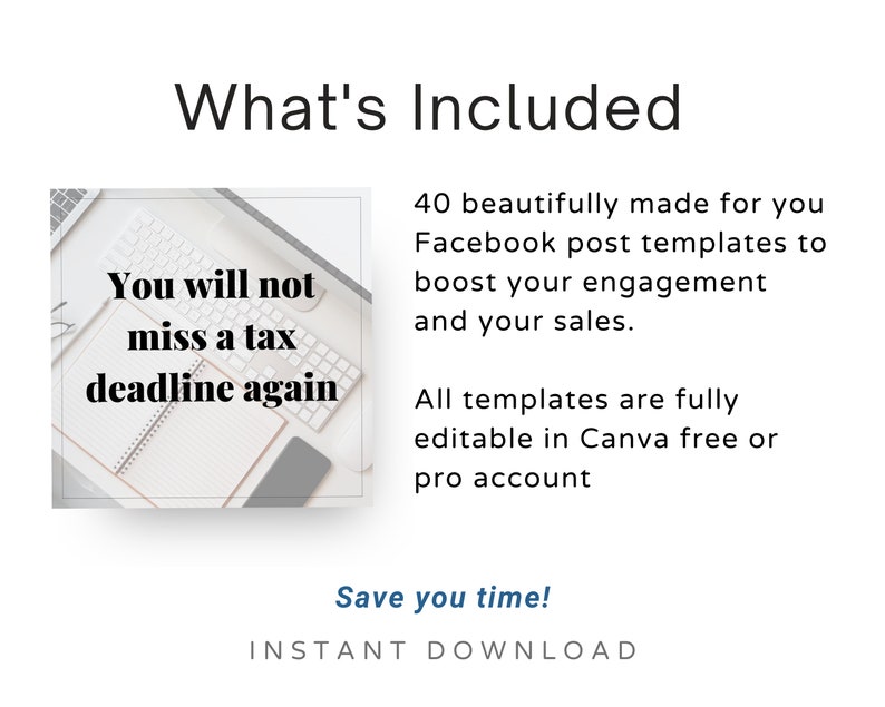 40 Facebook Post for Accounting Facebook Post Canva Template - Etsy