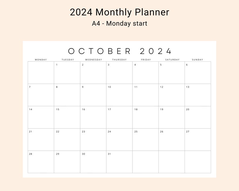 2023 2024 2025 Monthly Planner Printable 3 Years Monthly Planner