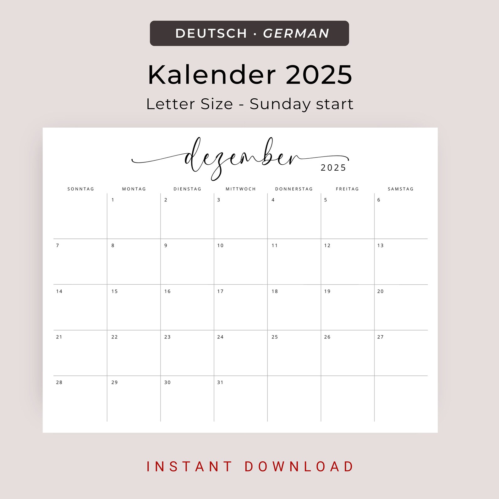  Kalender 2025 Kalender Deutsch 2025 Kalender Download Und Ausdrucken 