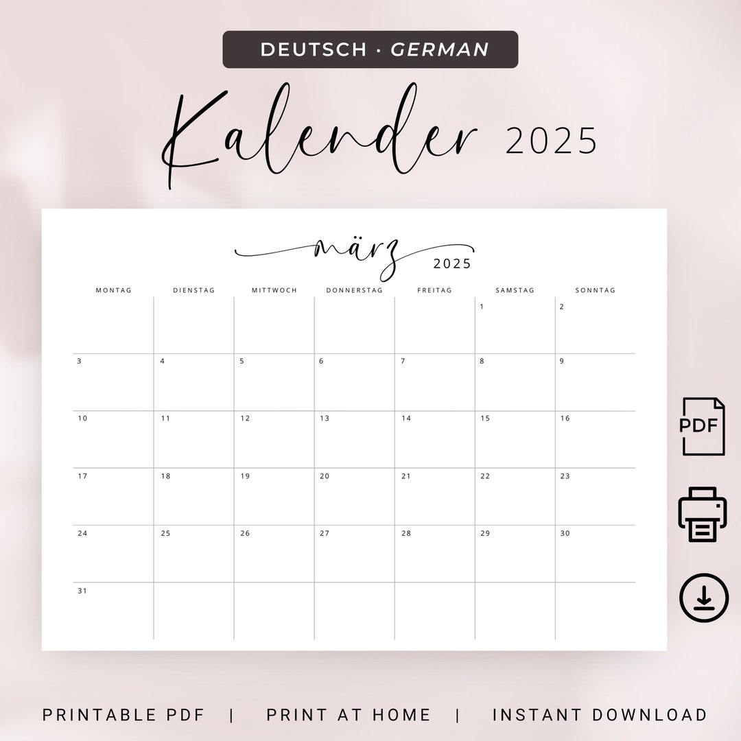 Foto zu Kalender 2025 Kalender Deutsch 2025 Kalender Download Und Ausdrucken 