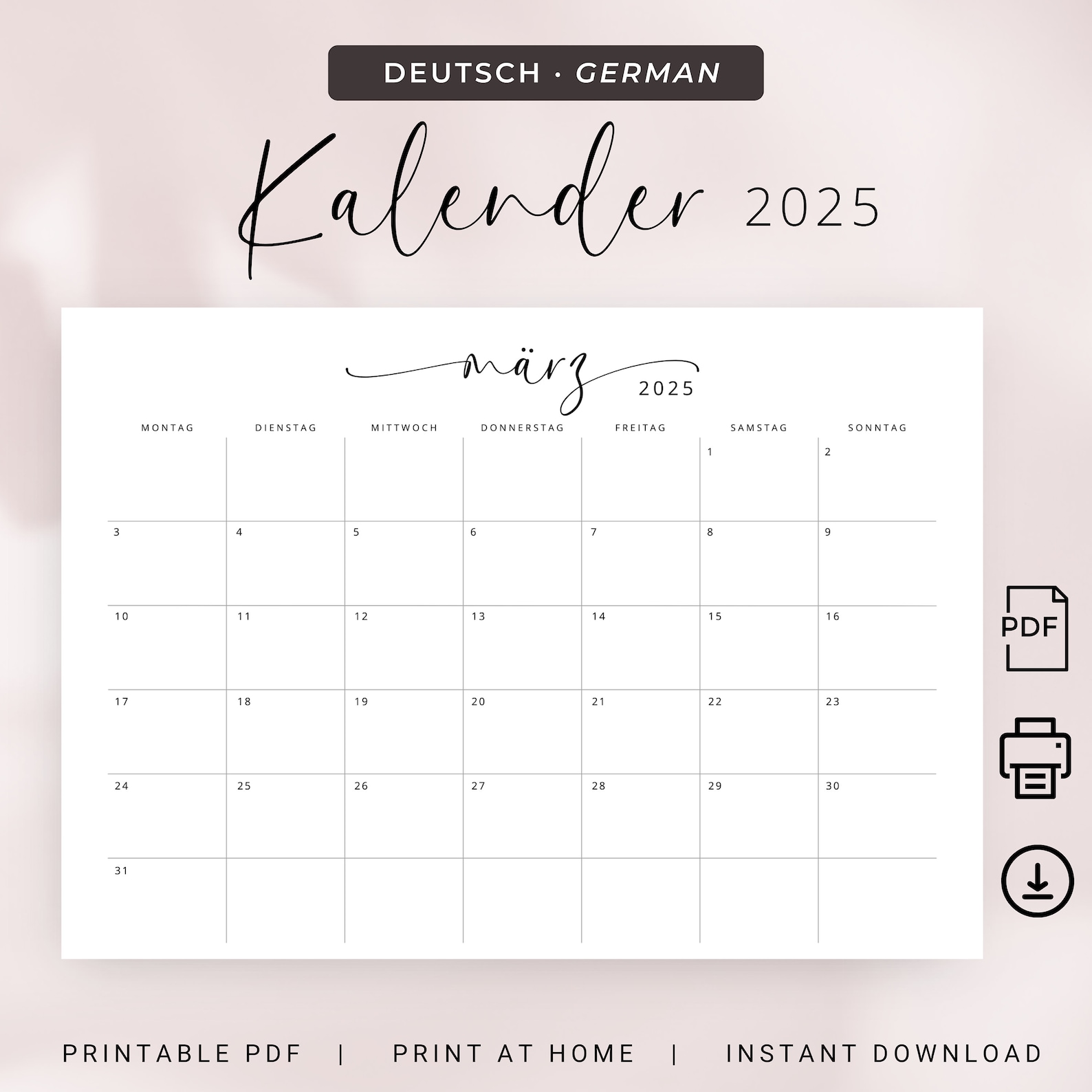  Foto zu Kalender 2025 Kalender Deutsch 2025 Kalender Download Und Ausdrucken 