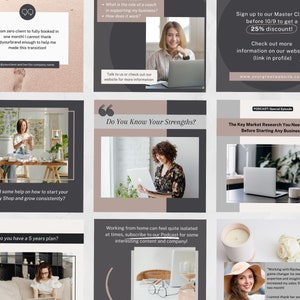 30 Business Coach Instagram Post Canva Template Business Consulting ...