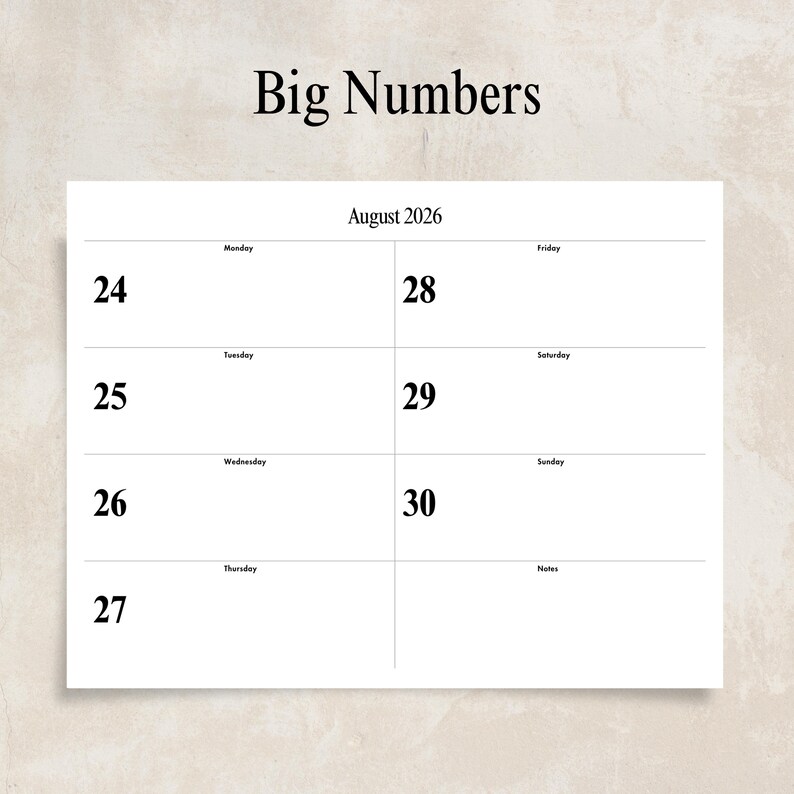 2026 Weekly Planner Dated 2026 Weekly Journal Agenda Printable PDF ...
