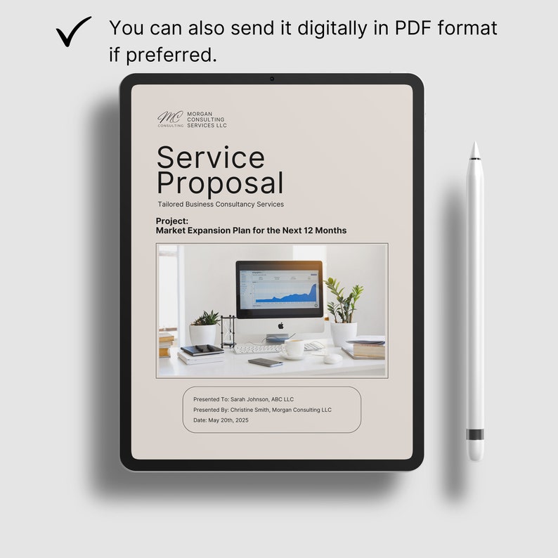 Service Proposal Template Editable Client Proposal Project Proposal Template Customizable Professional Service Proposal Canva Template