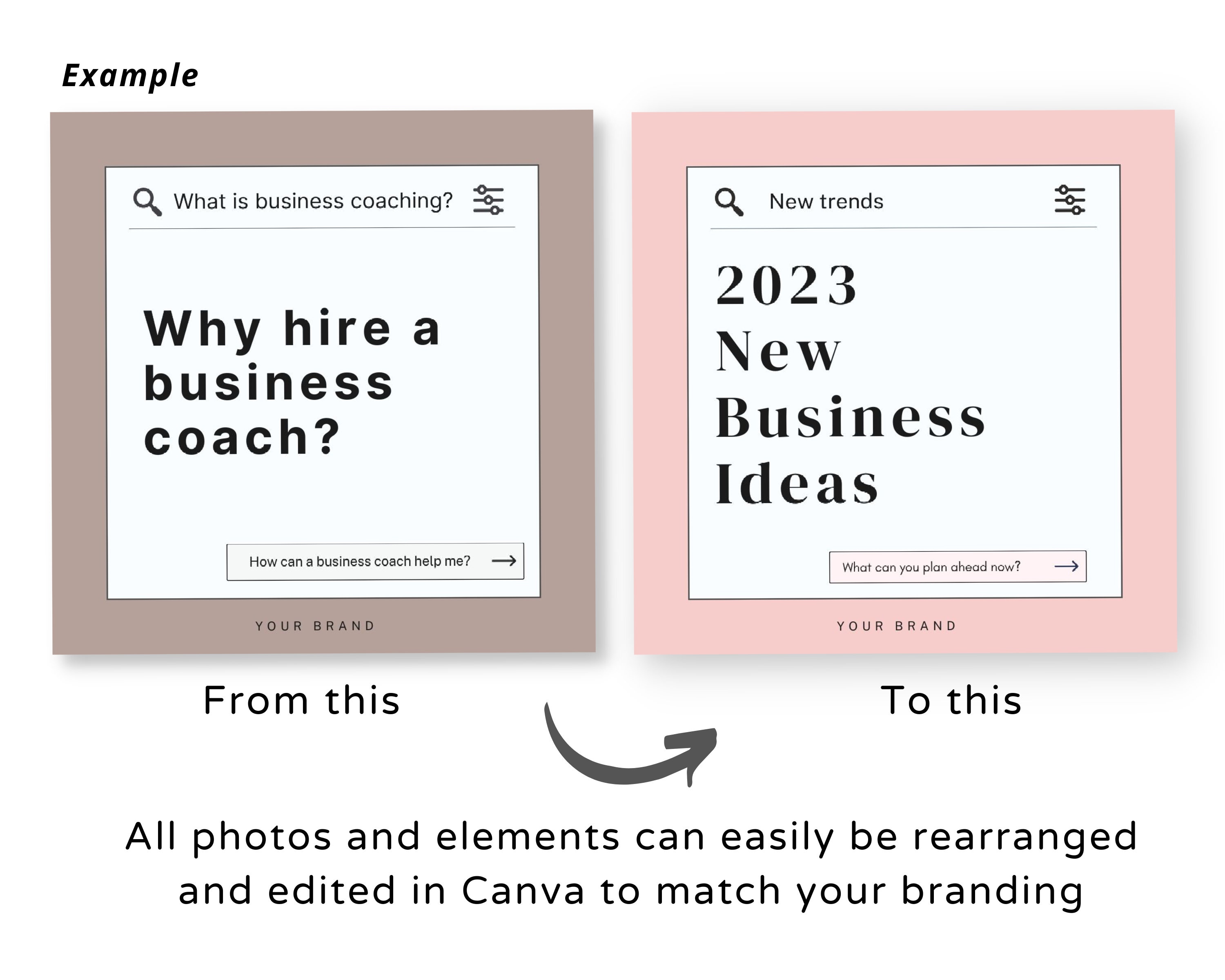 Instagram Seamless Carousel Post for Business Coach IG Post Canva ...