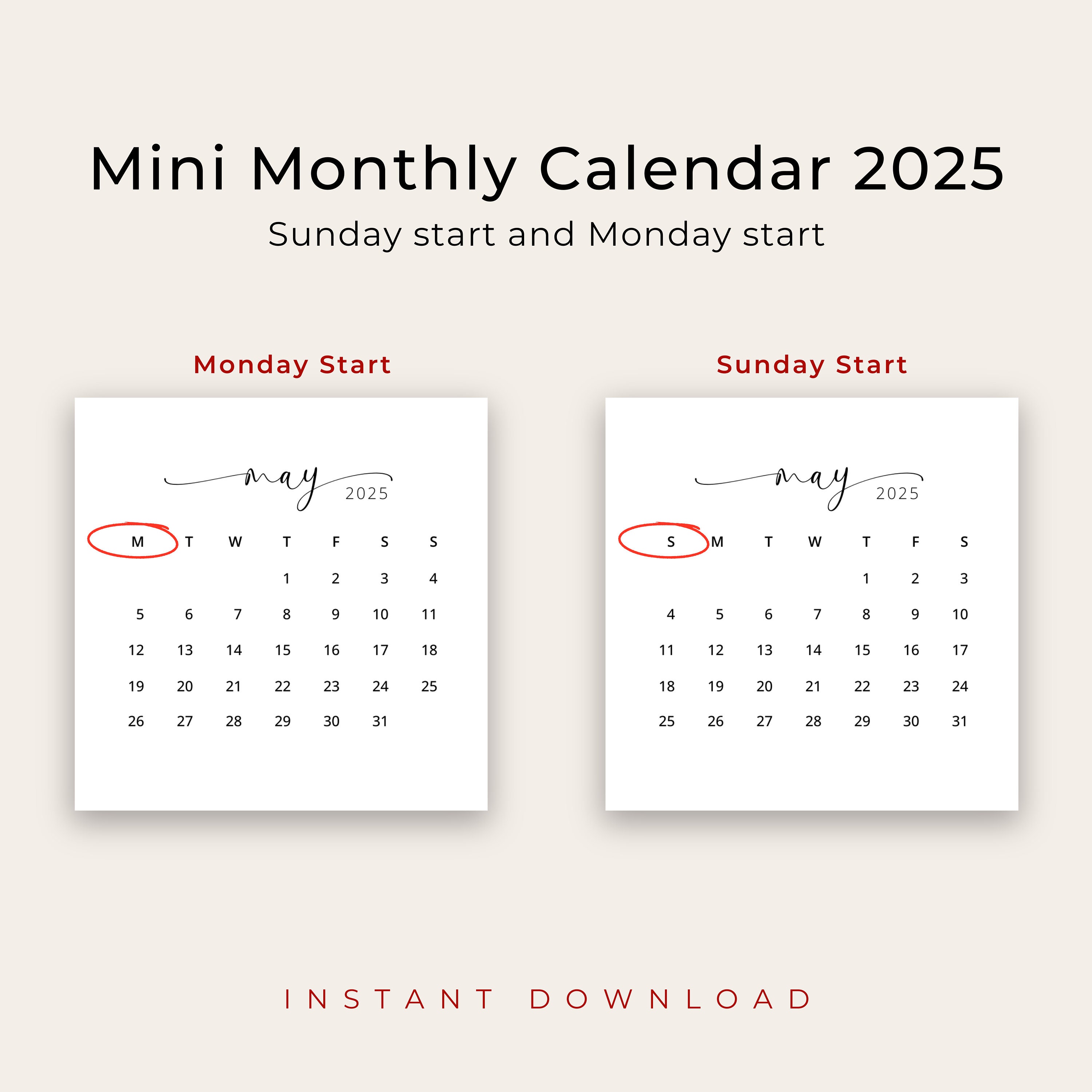 2025 3x3 mini calendar 2025 calendar card 2025 pocket calendar elegant
