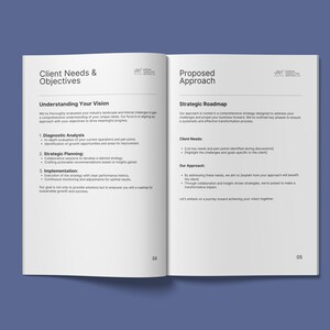 Service Proposal Template Editable Client Proposal Project Proposal Template Customizable Professional Service Proposal Canva Template