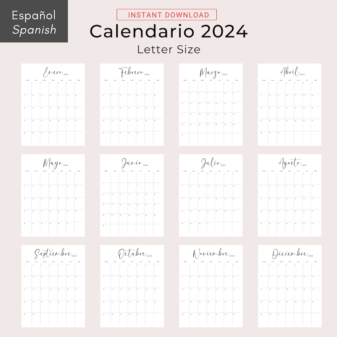 2025 2025 Calendarios En Español 2025 Calendarios 2025 2025