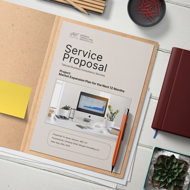 Service Proposal Template Editable Client Proposal Project Proposal ...