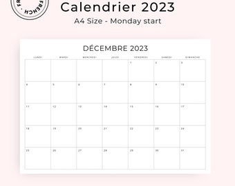 CALENDRIER MURAL 2023 2024 Par Smartpanda - Calendrier De Bureau Mensuel -  Novem EUR 30,90 - PicClick FR