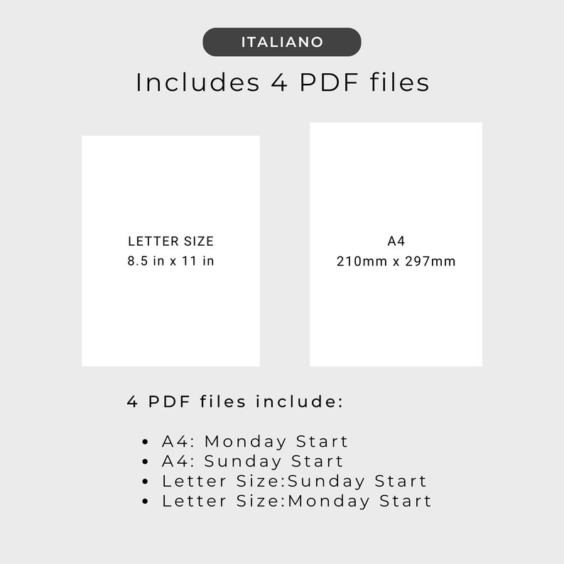  Calendario 2026 Calendario in Italiano Agenda Italiano 2026 Planner in 