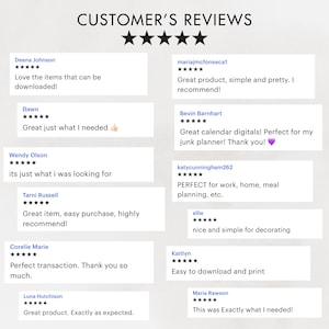 K&ouml;nnte beinhalten: Grafik mit Kundenbewertungen und Sternebewertungen. Der Text enth&auml;lt positives Feedback wie "Tolles Produkt" und "Einfach herunterzuladen und zu drucken". Der Titel "KUNDENBEWERTUNGEN" steht oben.
