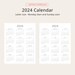 5 Years Calendar 2024-2028 Yearly Calendar 2024 2025 2026 2027 2028 ...