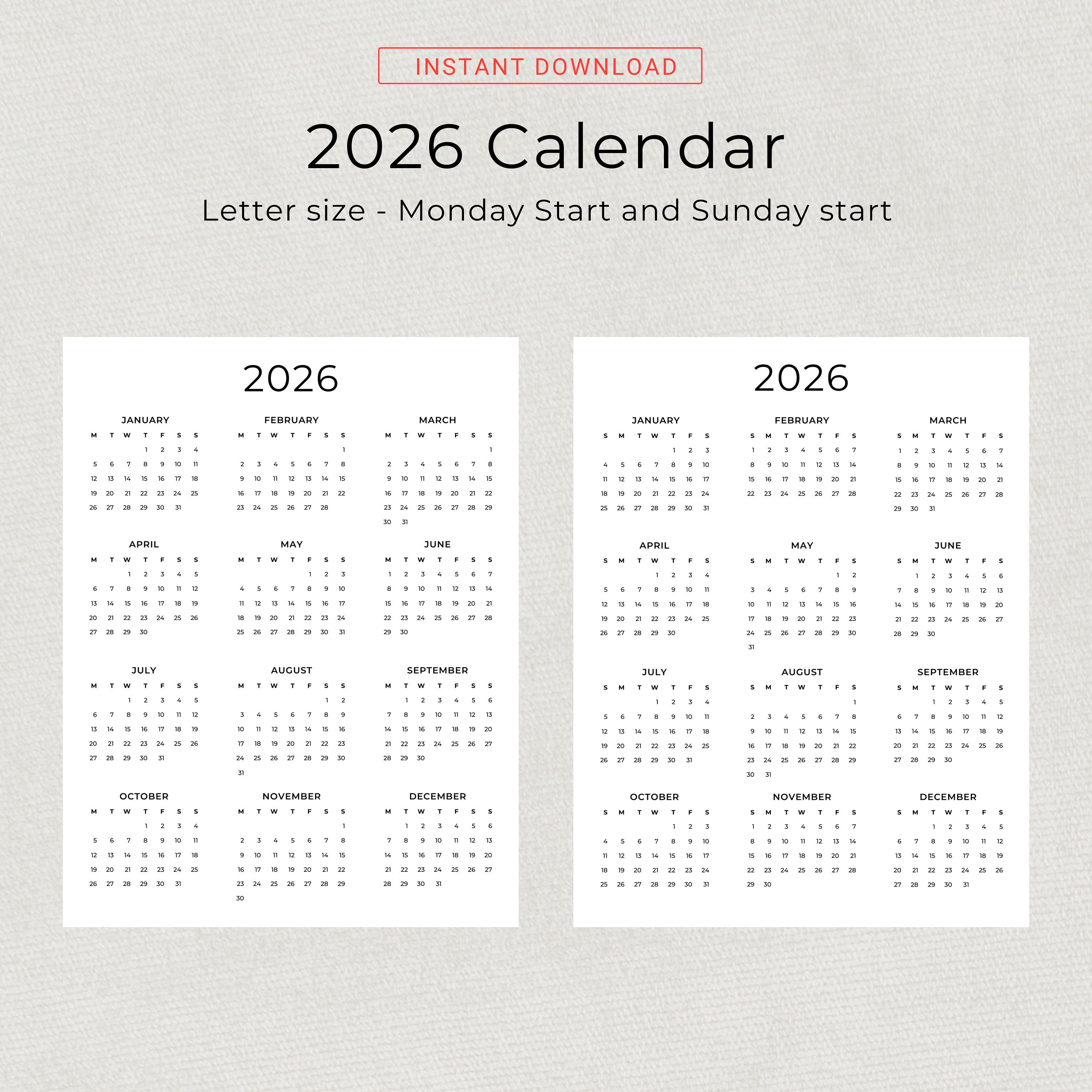 2024 2025 2026 Calendar 2024 2025 2026 Yearly Calendar Printable 3