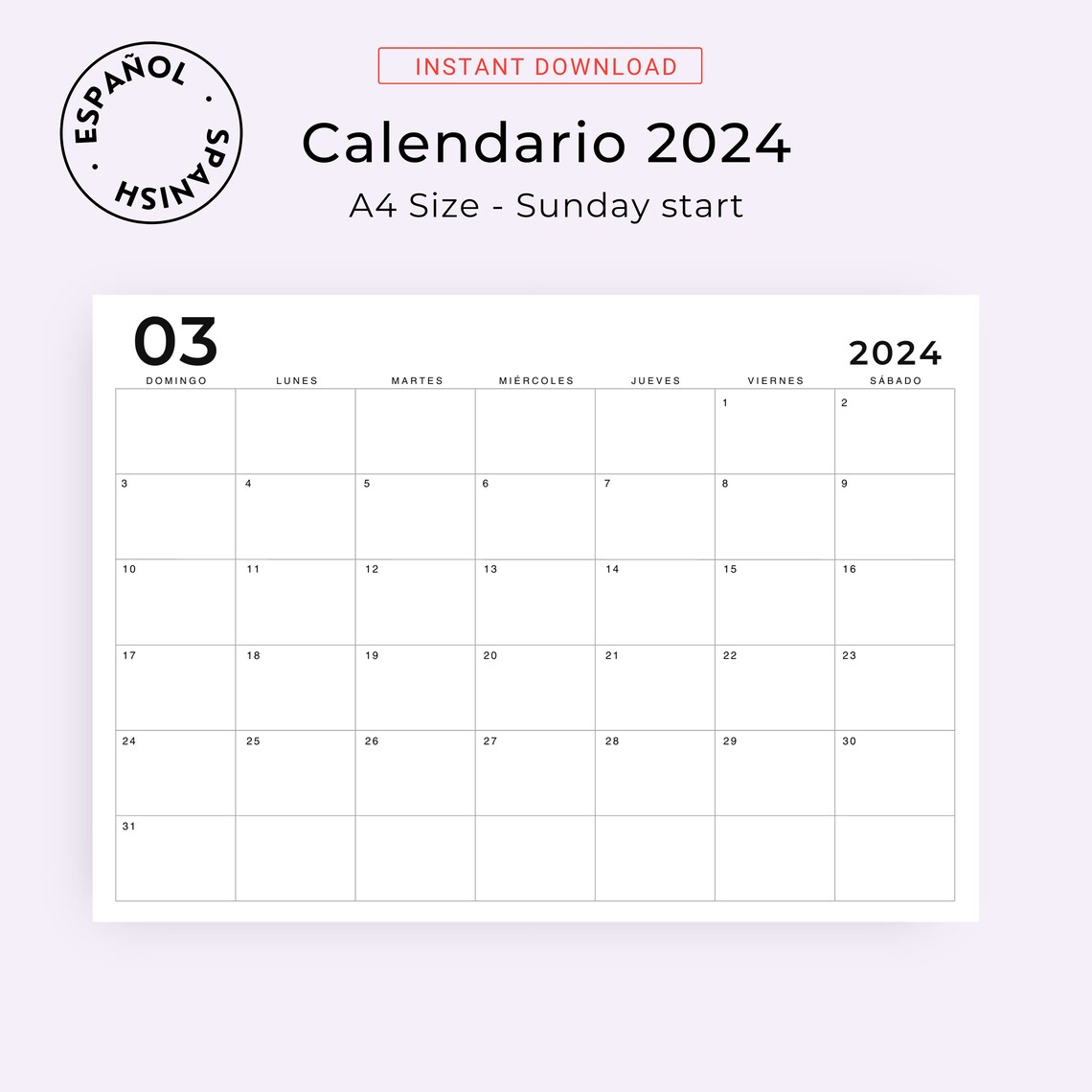 Calendario 2025 Calendario Mensual 2025 Imprimible Calendario Espa Ol