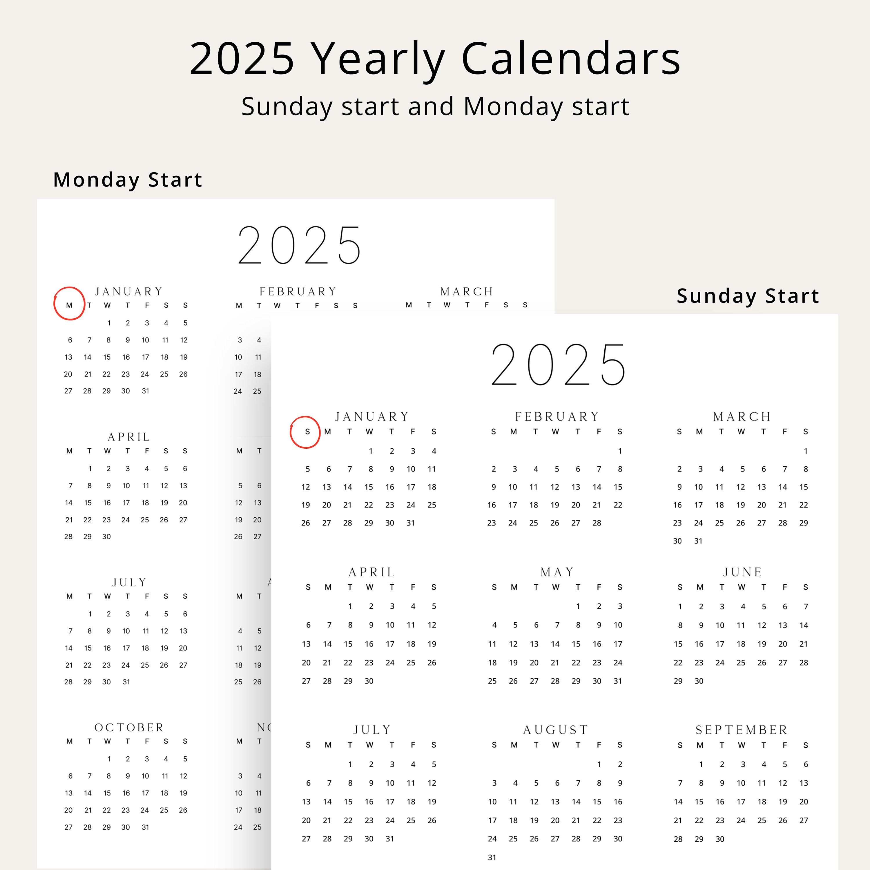 2025 Wall Calendar 2025 Year Calendar Printable Vertical 2025 Calendar