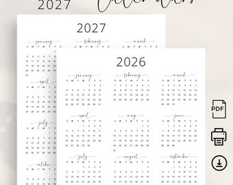 Kalender 2026/2027 Wandkalender, 18 Monate Kalender A4 von Jan 2026 bis Jun 2027, Wandkalender 2026 Familienplaner Monatskalender für Zuhause Büro, 30x21cm (Grüne Blätter