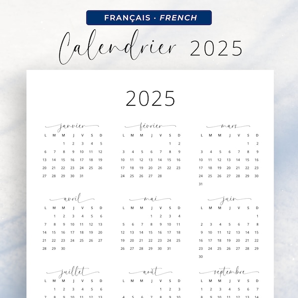Free 2025 calendars - Etsy.de