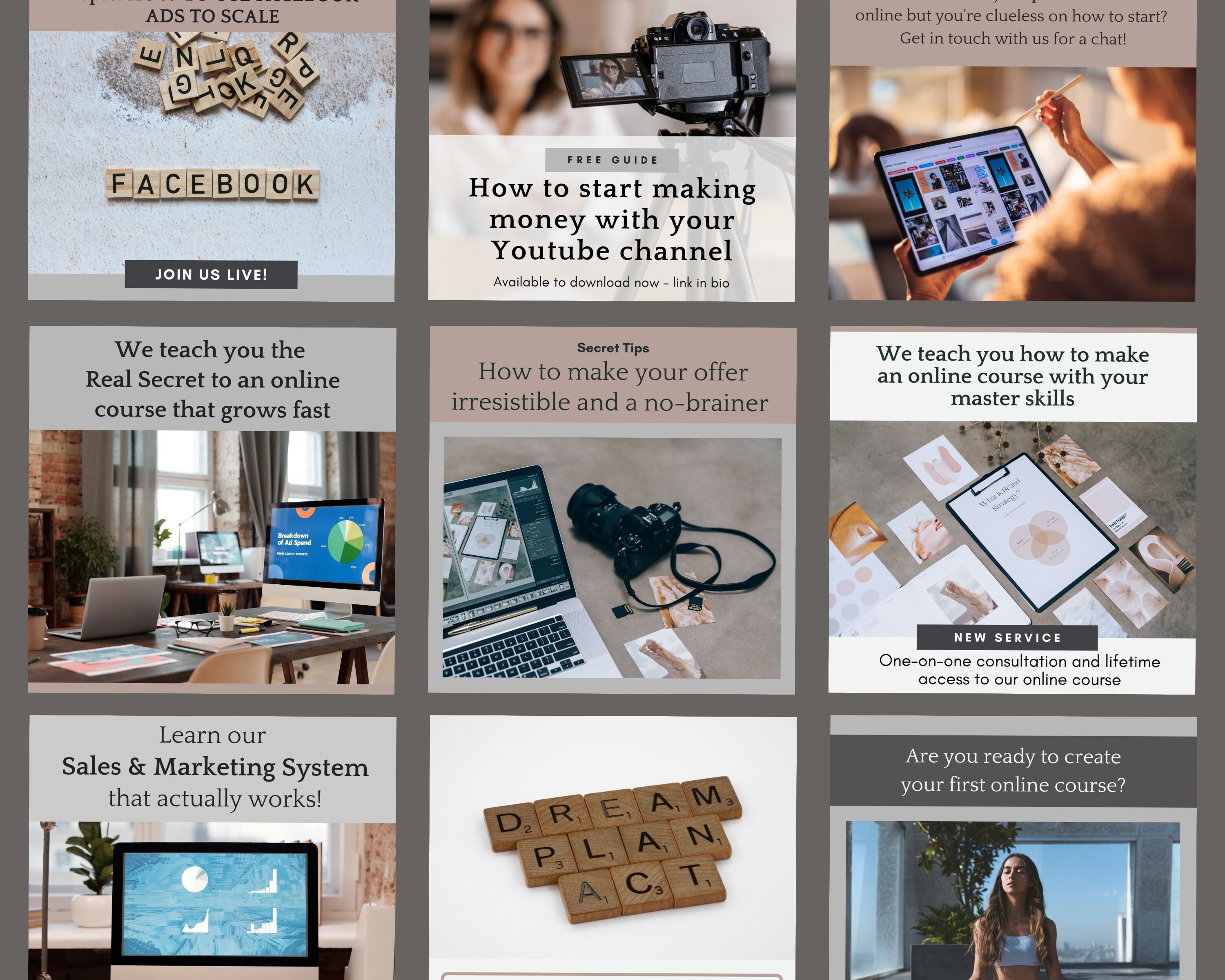 30 Business Coach Instagram Post Canva Template Online - Etsy
