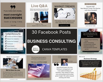 30 Zakelijk adviseur Facebook-bericht Canva-sjabloon Boeiende bedrijfsadviseur Facebook-groep Zakelijk coach FB Post Zakelijk professioneel FB